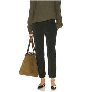Citizens of Humanity Pants Women 28 Dark Green Agni Utility Corduroy Button Fly